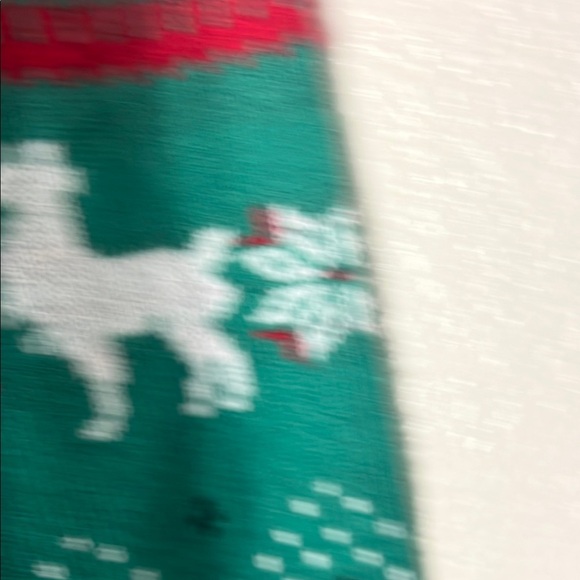 Festive Llama Christmas Sweater - Green - Picture 11 of 13